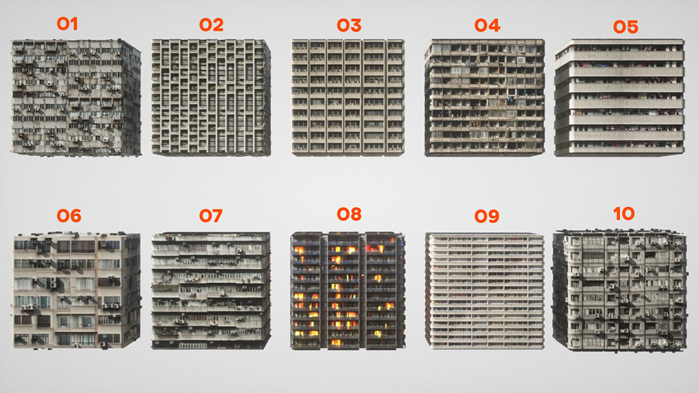 مجموعه تکسچر برای ساختمان Apartment Buildings Materials