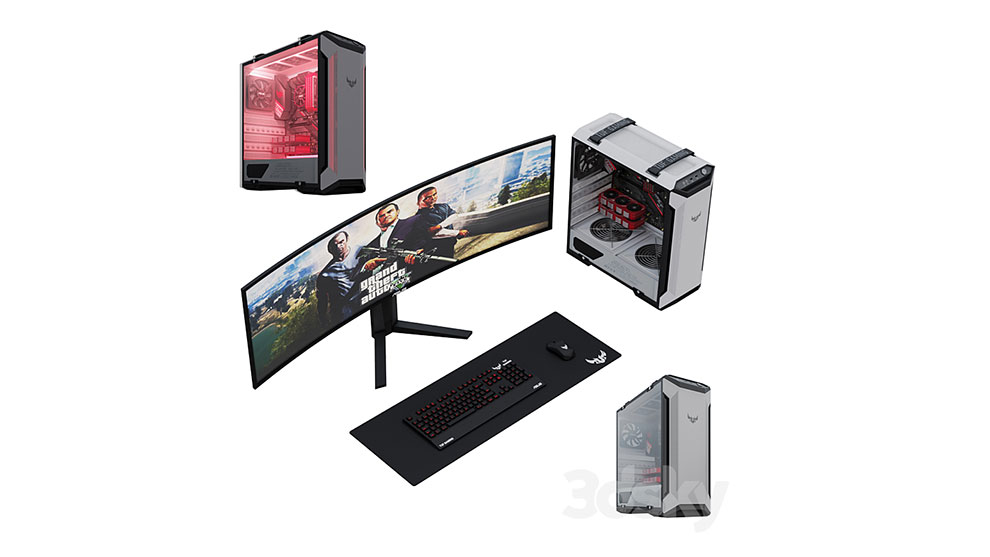 مجموعه مدل سه بعدی کالکشن ایسوس Asus Gaming Collection - مغزابزار