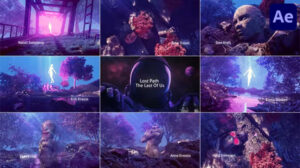 پروژه افترافکت تیتراژ فیلم Lost Path The Last of Us
