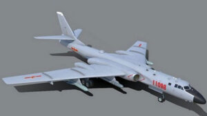 مدل سه بعدی هواپیما جنگی Xian H-6K