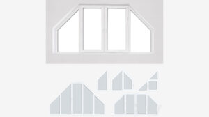 مجموعه مدل سه بعدی پنجره A Set of Plastic Windows 13