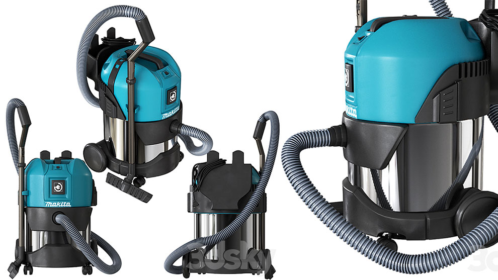 مدل سه بعدی جارو برقی Makita Vacuum Cleaner