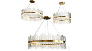 مدل سه بعدی لوستر کریستالی Modern Luxury Crystal Chandelier