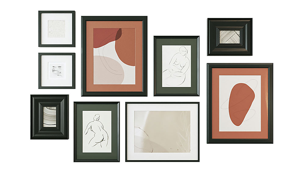 مدل سه بعدی دیوار گالری نقاشی Abstract Painting Gallery Wall