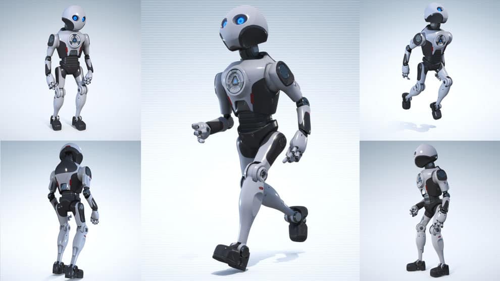 مدل سه بعدی ربات دروید Robot Droid
