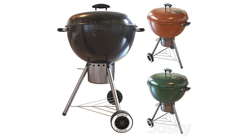 مدل سه بعدی باربیکیو گریل Street Grill Barbecue Weber One