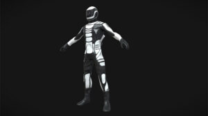 مدل سه بعدی فضانورد Astronaut Rigged