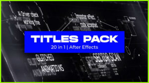 پروژه افترافکت باندل عناوین متحرک Ultimate Title Pack Bundle 20 in 1