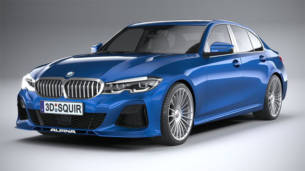 مدل سه بعدی خودرو بی ام و سدان BMW Alpina D3 S Sedan 2020
