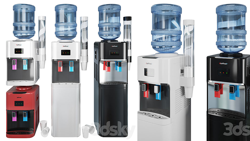 مدل سه بعدی آبسردکن Cooler HotFrost