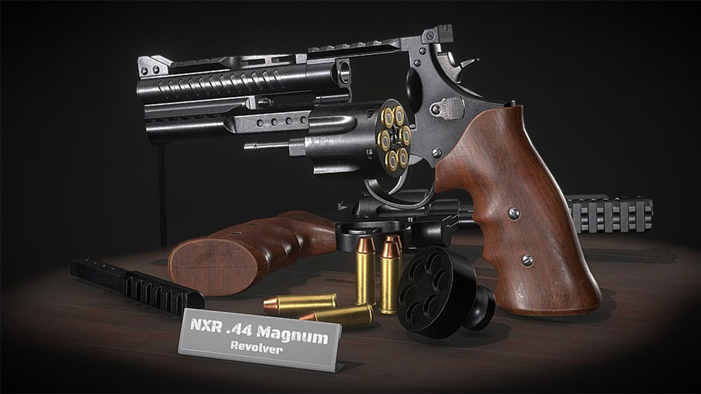 مدل سه بعدی اسلحه مگنوم NXR 44 Magnum