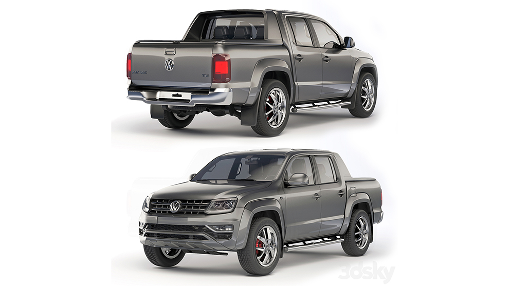 مدل سه بعدی خودرو فولکس Volkswagen Amarok 2019