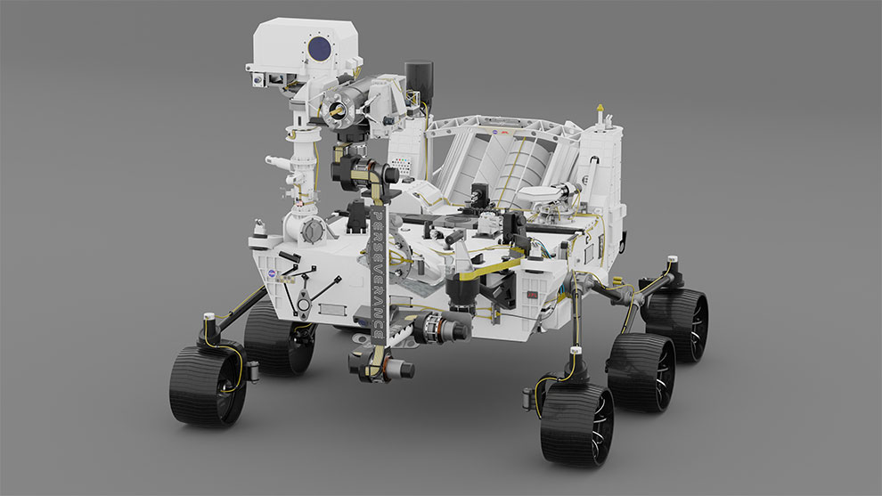 مدل سه بعدی مریخ نورد Perseverance Rover