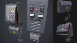 مجموعه مدل سه بعدی جعبه برق Electrical Boxes