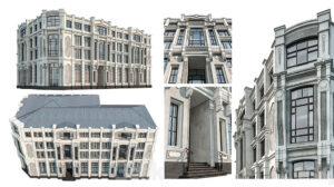 مدل سه بعدی ساختمان اداری Administrative Office Building