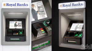 مدل سه بعدی دستگاه خودپرداز بانک ATM Machine