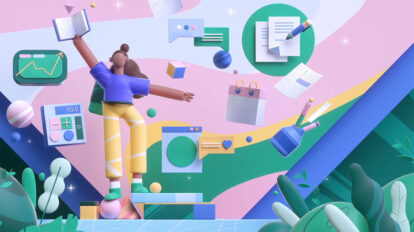 آموزش موشن گرافیک در سینمافوردی Cinema 4D Bring Playful 3D Illustrations to Life