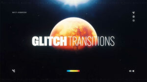 پروژه پریمیر عناوین و ترانزیشن گلیچ Glitch Transitions & Titles