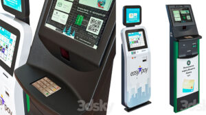 مدل سه بعدی ترمینال پرداخت Easy Pay Terminal