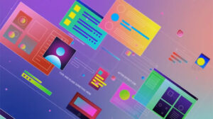 پروژه افترافکت نمایش لوگو با پنجره های رنگارنگ Gradient Windows Logo