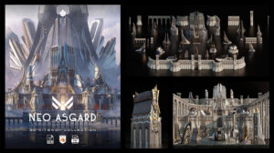 مجموعه مدل سه بعدی ساختمان فانتزی Neo Asgard