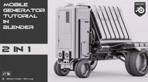 آموزش مدلسازی ژنراتور در بلندر SciFi Generator Design in Blender