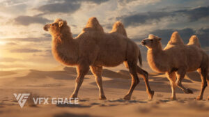 مدل سه بعدی شتر دو کوهانه Bactrian Camel