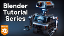 آموزش مدلسازی ربات در بلندر Sci-Fi Construction Robot