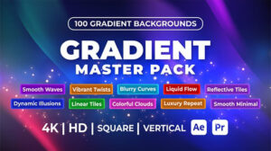 پروژه پریمیر زمینه متحرک گرادینت Gradient Master Pack