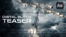 پروژه افترافکت تریلر Cinematic Glitch Action Trailer