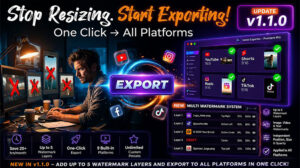 افزونه پریمیر Social Exporter for Premiere Pro