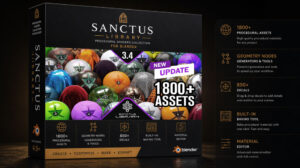 مجموعه متریال بلندر Sanctus Library Procedural Materials