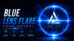 پروژه افترافکت نمایش لوگو Blue Lens Flare Logo Reveal