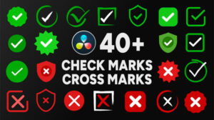 پروژه داوینچی تیک و ضربدر Check Mark and Cross Mark Pack