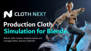 افزونه بلندر Cloth Next