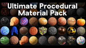 مجموعه متریال بلندر Ultimate Blender Procedural Material Pack v22