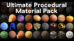 مجموعه متریال بلندر Ultimate Blender Procedural Material Pack v22