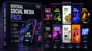 پروژه افترافکت Vertical Social Media Pack