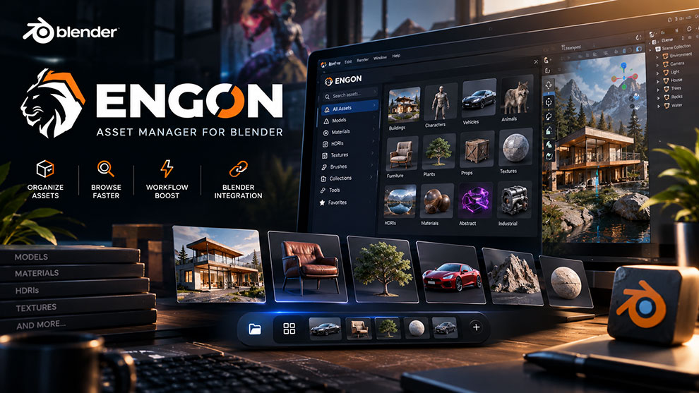افزونه بلندر Engon