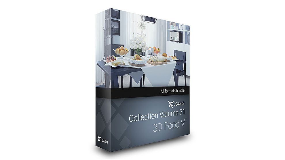 مجموعه مدل سه بعدی غذا CGAxis Models 71 Food V