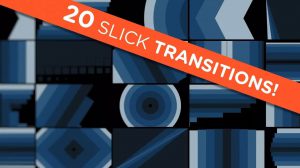 مجموعه موشن گرافیک 20 ترانزیشن ویدیویی Slick Transitions