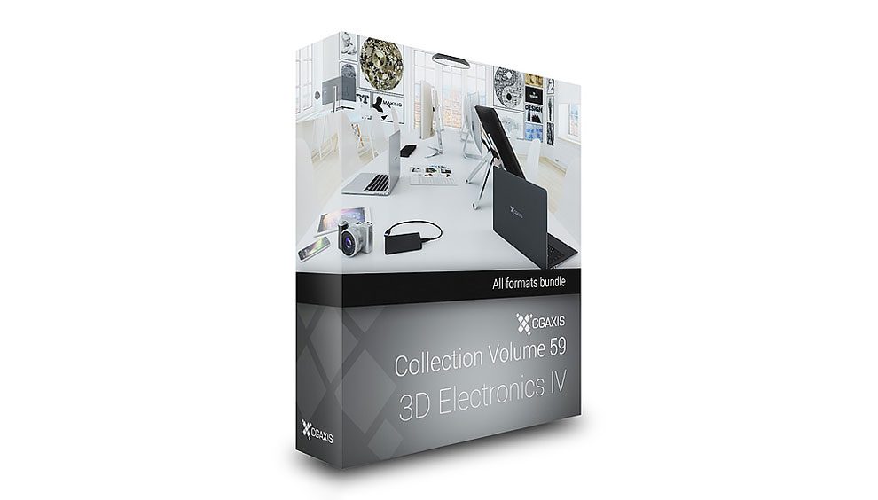 مجموعه مدل سه بعدی وسایل الکترونیکی CGAxis Models 59 Electronics IV