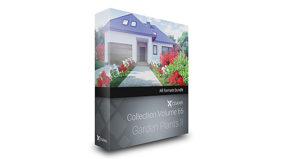 مجموعه مدل سه بعدی گیاهان باغچه CGAxis Models 66 Garden Plants II