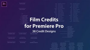 پروژه پریمیر موشن عناوین فیلم Film Credits Kit