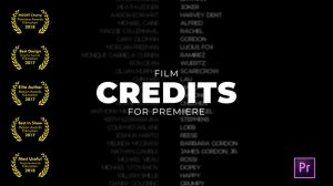 پروژه پریمیر نمایش عناوین فیلم Film Credits