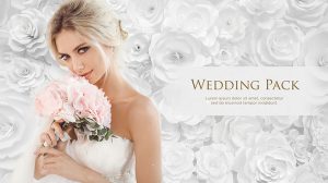 پروژه افترافکت ویدیوی عروسی با رز سفید Wedding Pack White Roses