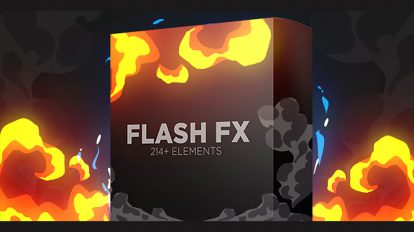 مجموعه ویدیوی موشن گرافیک افکت کارتونی Flash FX Elements