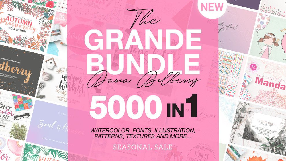 مجموعه 5000 المان و تصاویر گرافیکی Grande Bundle