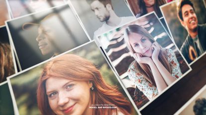 پروژه افترافکت نمایش موزاییکی تصاویر Mosaic Photo Reveal