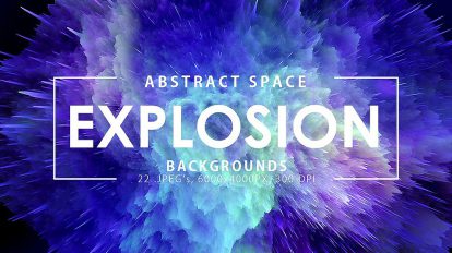 مجموعه تصاویر زمینه انفجار فضایی Space Explosion Backgrounds